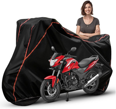 Car Styling Waterproof Two Wheeler Cover for Honda(SP125, Black, Red, Multicolor)