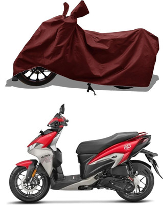 KEDIT Two Wheeler Cover for Hero(BS6, Maroon)