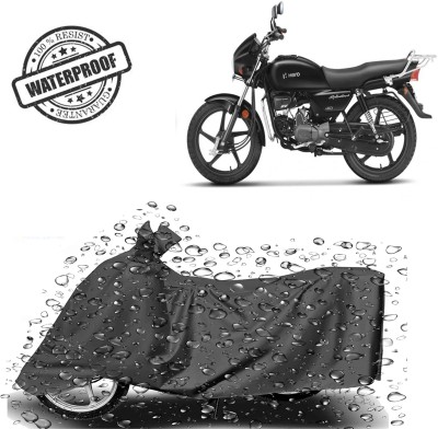 ROYAL AUTO MART Waterproof Two Wheeler Cover for Hero(Splendor Plus, Grey)