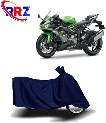 RRZ Two Wheeler Cover for Kawasaki(Ninja ZX-6R, Blue)