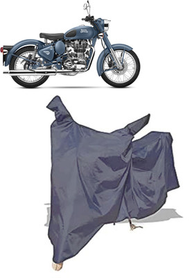 Amexride Two Wheeler Cover for Royal Enfield(Classic Squadron, Grey)