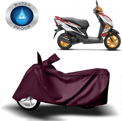 ROYAL AUTO MART Two Wheeler Cover for Honda(Dio, Maroon)