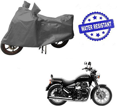 DeepShakshi AUTOMOTIVE Waterproof Two Wheeler Cover for Royal Enfield(Thunderbird 500, Grey)