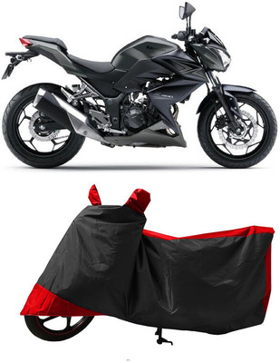 GROFATIK Two Wheeler Cover for Kawasaki(Z400 BS6, Red, Black)