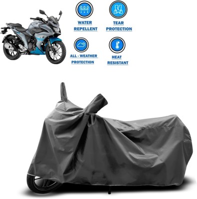 DeepShakshi AUTOMOTIVE Two Wheeler Cover for Yamaha(Fazer 25, Grey)