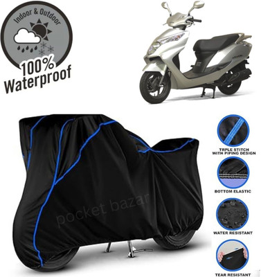 pocket bazar Waterproof Two Wheeler Cover for Honda(E Lite, Black)