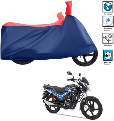 PAGORA Waterproof Two Wheeler Cover for TVS(Star City Plus BS6, Red)