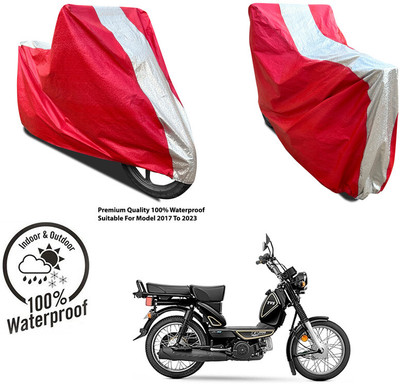 AutoGalaxy Waterproof Two Wheeler Cover for Yamaha(YZF R15 BS6, Silver, Red)