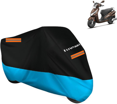 Horseyaart Waterproof Two Wheeler Cover for Hero(Destini 125, Blue)