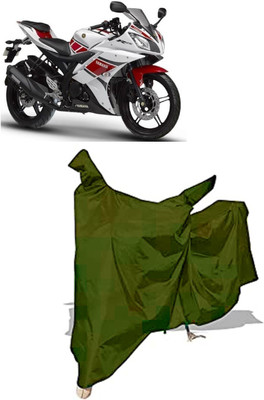Amexride Two Wheeler Cover for Yamaha(YZF-R15 V2, Maroon)