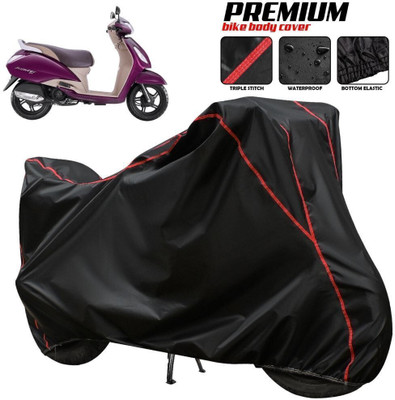 xodi Waterproof Two Wheeler Cover for TVS(Jupiter classic, Black, Red, Multicolor)