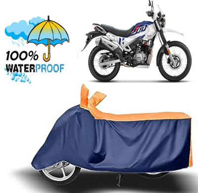 ROYAL AUTO MART Waterproof Two Wheeler Cover for Hero(Xpulse 200T, Blue, Orange)