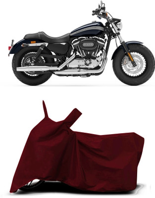 VESMEI Two Wheeler Cover for Harley Davidson(1200 Custom, Red)