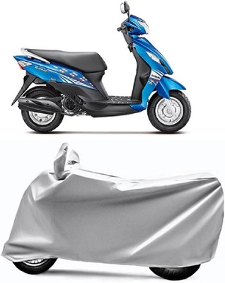 XOCAVO Two Wheeler Cover for Suzuki(Let's, Silver)
