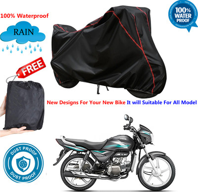 AutoGalaxy Waterproof Two Wheeler Cover for Hero(Splendor PRO, Black)