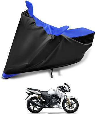 Euro Care Waterproof Two Wheeler Cover for TVS(Apache RTR 180, Blue)