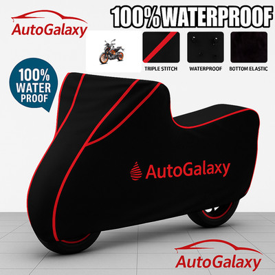AutoGalaxy Waterproof Two Wheeler Cover for KTM(390 Duke BS6, Black)