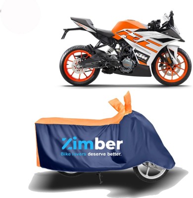 ZIMBER Two Wheeler Cover for KTM(RC 125, Orange, Blue)