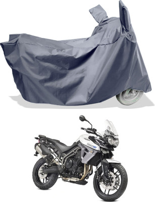 Amexride Two Wheeler Cover for Triumph(Tiger 800 XR, Grey)