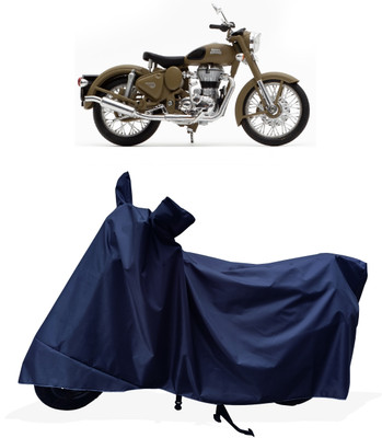 Tricway Two Wheeler Cover for Royal Enfield(Classic Desert Storm, Blue)