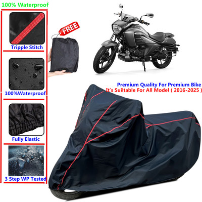 SThanaveX Waterproof Two Wheeler Cover for Suzuki(intruder 150, Black)