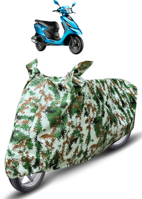 MOCKHE Waterproof Two Wheeler Cover for TVS(Zest, Green)