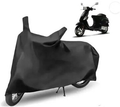 Tritika Waterproof Two Wheeler Cover for TVS(Vespa, Black)