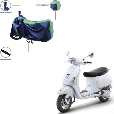 Furnish Flow Two Wheeler Cover for Vespa(Vespa LX 125, Green)
