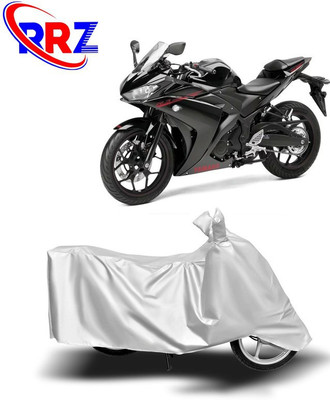 RRZ Waterproof Two Wheeler Cover for Yamaha(YZF R3, White)