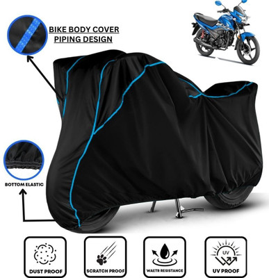 LE PRA Waterproof Two Wheeler Cover for Honda(Livo, Black, Blue)