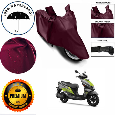 AIKOZIYA Waterproof Two Wheeler Cover for Suzuki(Avenis 125, Maroon)