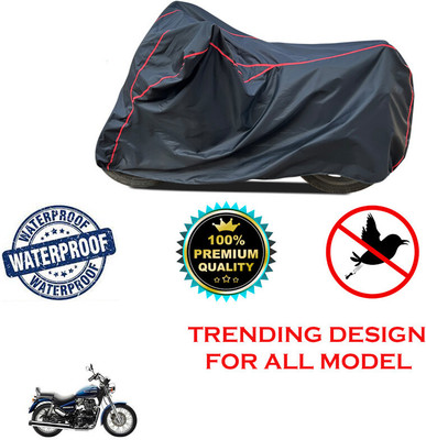 THE REAL ARV Waterproof Two Wheeler Cover for Royal Enfield(Thunderbird 350, Black)