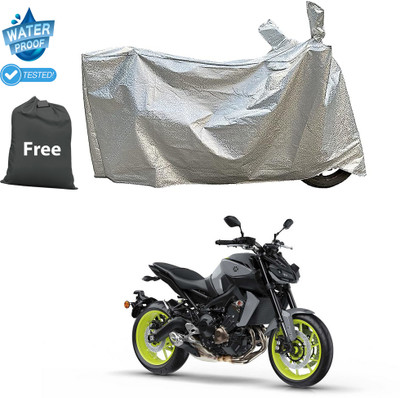 CODOKI Waterproof Two Wheeler Cover for Yamaha(MT 09, Silver)