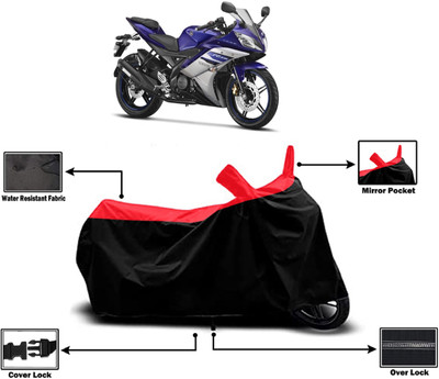 Amexride Two Wheeler Cover for Yamaha(YZF R15 Ver 2.0, Red)