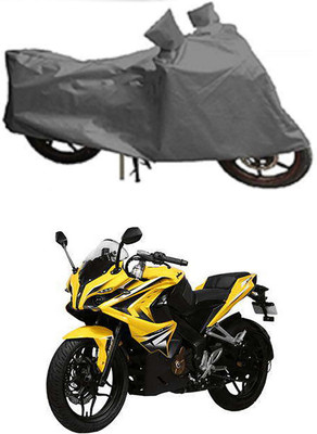 MMSSTAR Waterproof Two Wheeler Cover for Bajaj(Pulsar 200, Grey)