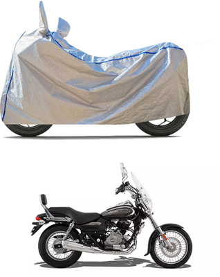 CODOKI Waterproof Two Wheeler Cover for Bajaj(Avenger 220 Cruise, Silver)