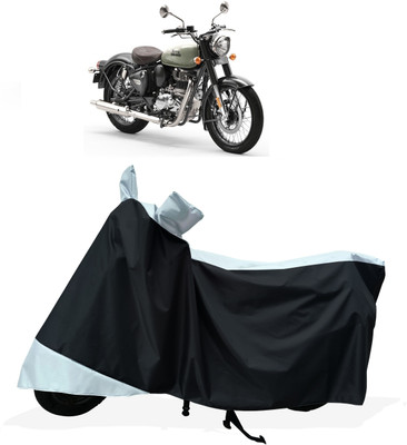 Tricway Two Wheeler Cover for Royal Enfield(Classic 350, White)