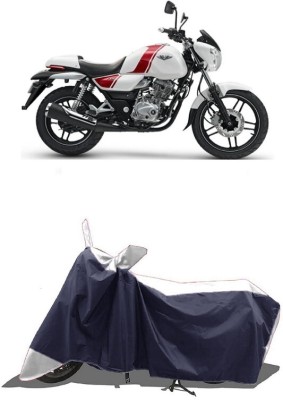 SUGASHRI Waterproof Two Wheeler Cover for Bajaj(V 150, White, Blue)