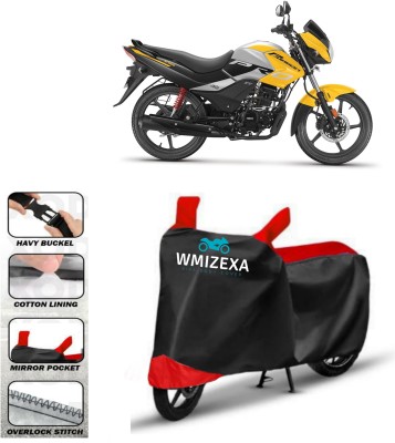 WMIZEXA Two Wheeler Cover for Hero(Passion Pro, Red, Black)