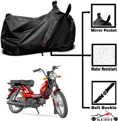 KEDIT Two Wheeler Cover for TVS(Heavy Duty Super XL, Black)