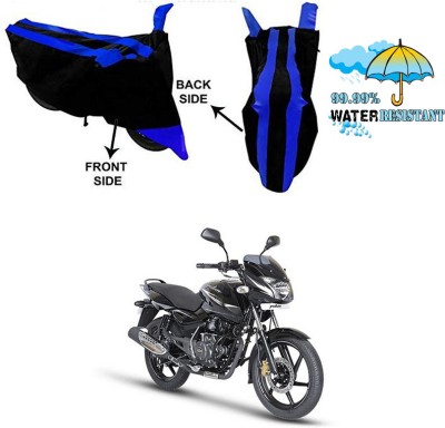 Genipap Two Wheeler Cover for Bajaj(Pulsar 150, Black, Blue)