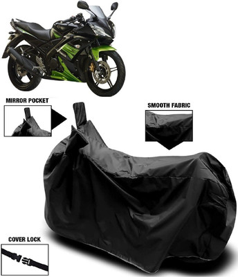 MMSSTAR Waterproof Two Wheeler Cover for Yamaha(YZF R15S, Black)
