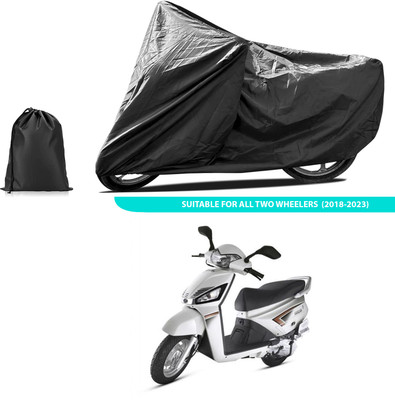 PAGORA Two Wheeler Cover for Mahindra(Gusto, Black)