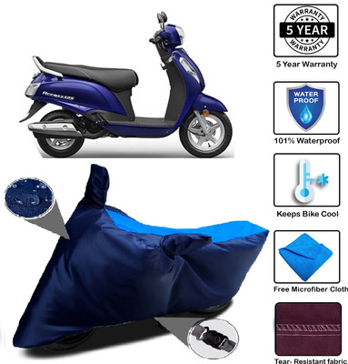 MISSION COLLECTION Waterproof Two Wheeler Cover for Suzuki(Access, Blue)