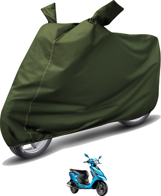MOCKHE Waterproof Two Wheeler Cover for TVS(Zest, Green)