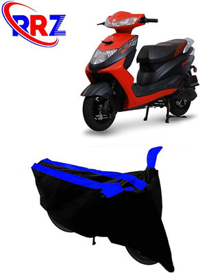 RRZ Waterproof Two Wheeler Cover for Ampere(Zeal, Black, Blue)