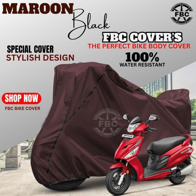 FBC Waterproof Two Wheeler Cover for Hero(Maestro, Maroon)