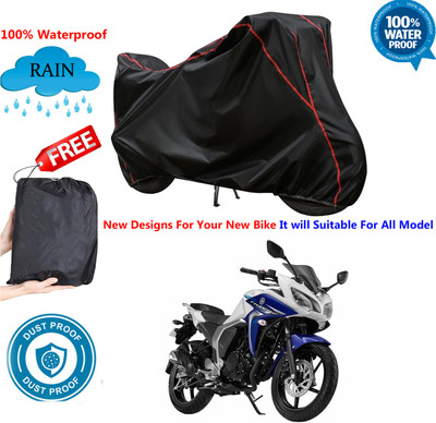 OliverX Waterproof Two Wheeler Cover for Yamaha(Fazer-FI BS6, Black)
