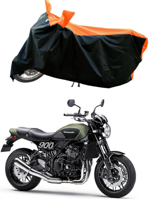 DeepShakshi AUTOMOTIVE Waterproof Two Wheeler Cover for Kawasaki(Z900RS BS6, Orange)