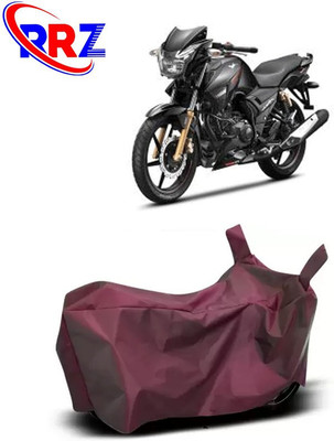 RRZ Waterproof Two Wheeler Cover for TVS(Apache RTR 180, Maroon)